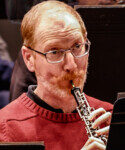 Pete playing the oboe